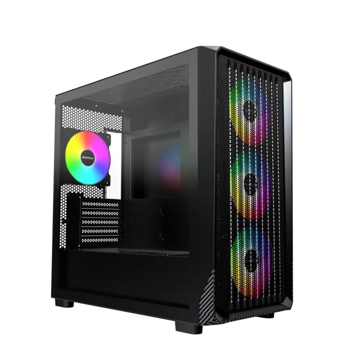 Montech X5M ARGB ATX кутия за компютър черен артикул MONTECH-X5M-B