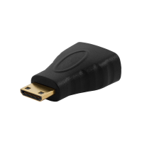 Преходник HDMI F към HDMI mini M, Черен - 17128 Преходник HDMI F към HDMI mini M, Черен - 17128
