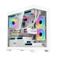 Darkflash DS900M Infinity Mirror A-RGB кутия за компютър бял
