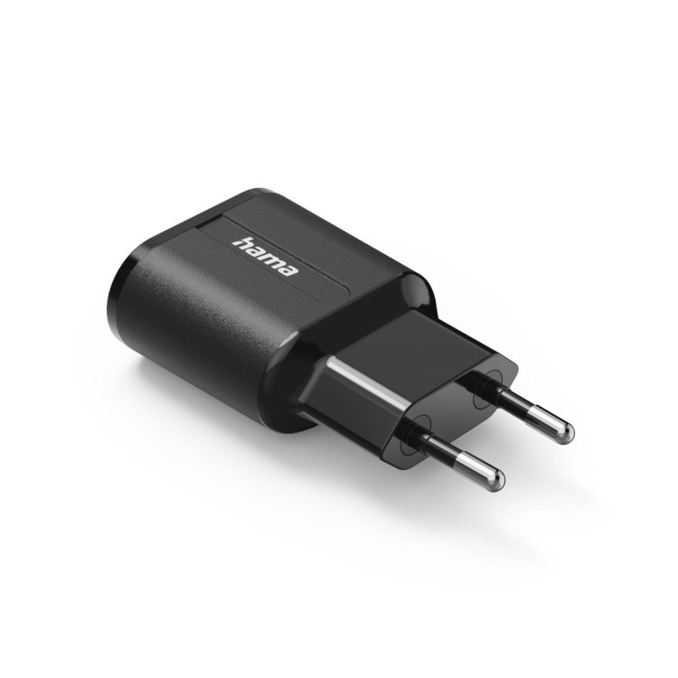 Hama 12W USB C бързо зарядно черен артикул HAMA-201971