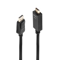 LINDY DisplayPort към HDMI кабел, M/M, 4K30Hz, черен, 3.0 м LNY-36923