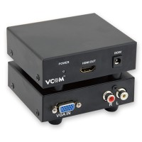 VCOM Преходник VGA to HDMI , Черен VCOM Преходник VGA to HDMI , Черен