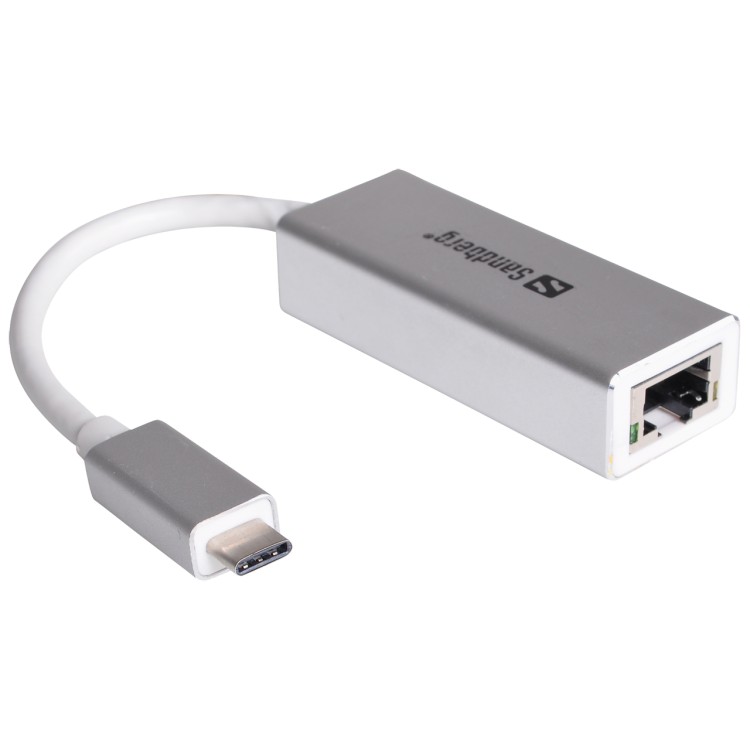 Sandberg SNB-136-04 USB-C към Gigabit LAN Мрежов адаптер артикул SNB-136-04 Sandberg SNB-136-04 USB-C към Gigabit LAN Мрежов адаптер артикул SNB-136-04