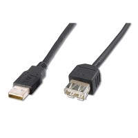 USB удължителен кабел USB M/ USB F 3.0 м черен USB удължителен кабел USB M/ USB F 3.0 м черен