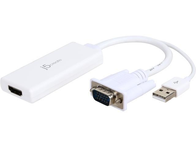 J5create JDA214 VGA to HDMI активен адаптер артикул J5-JDA214