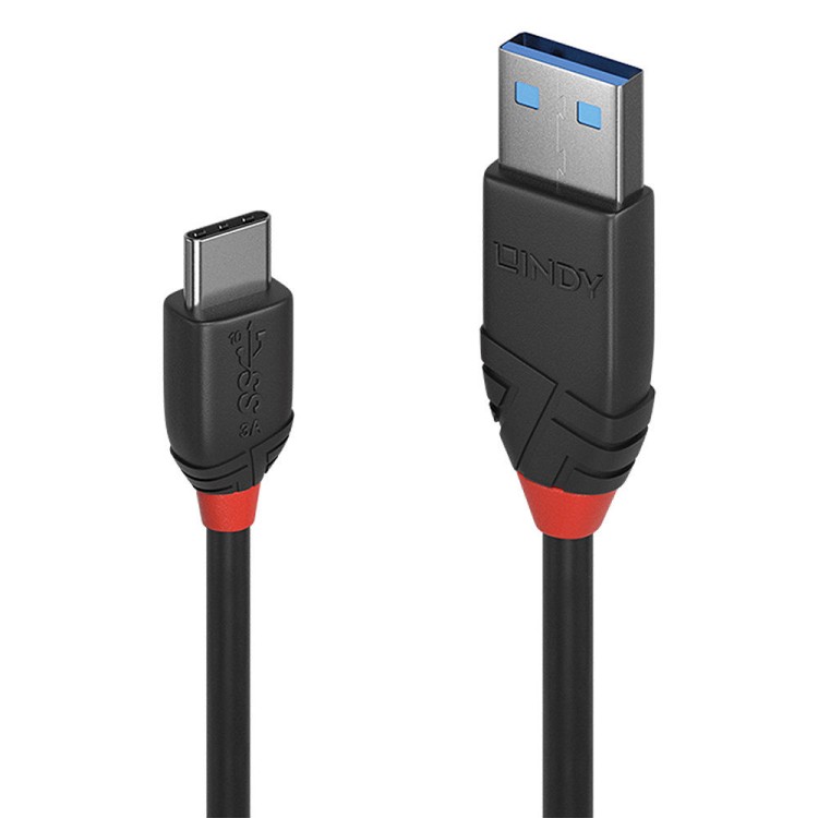 LINDY Kабел USB 3.1 Type A към Type C, M-M, черен Line, черен, 0.15 м LNY-36914 артикул LNY-36914