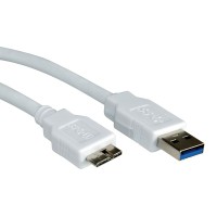 USB Type A М - Micro USB Type B M кабел 2 метра бял USB Type A М - Micro USB Type B M кабел 2 метра бял