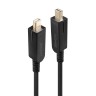 LINDY Оптично-меден хибриден Mini DisplayPort 1.4 кабел със сменяеми DisplayPort конектори, черен, 50.0 м LNY-38484 артикул LNY-38484