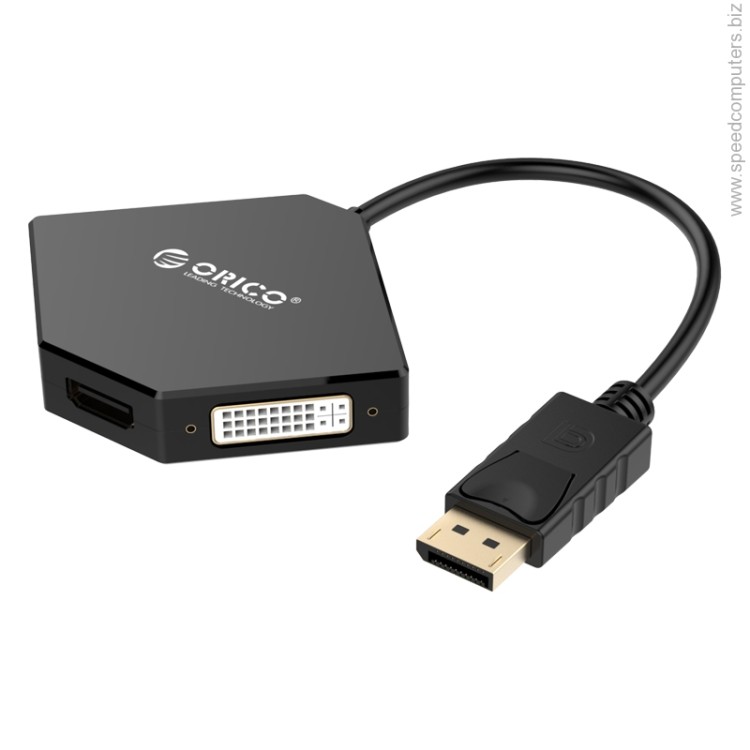 DPT-HDV3 DisplayPort to HDMI+DVI+VGA адаптер артикул DPT-HDV3-BK_VZ