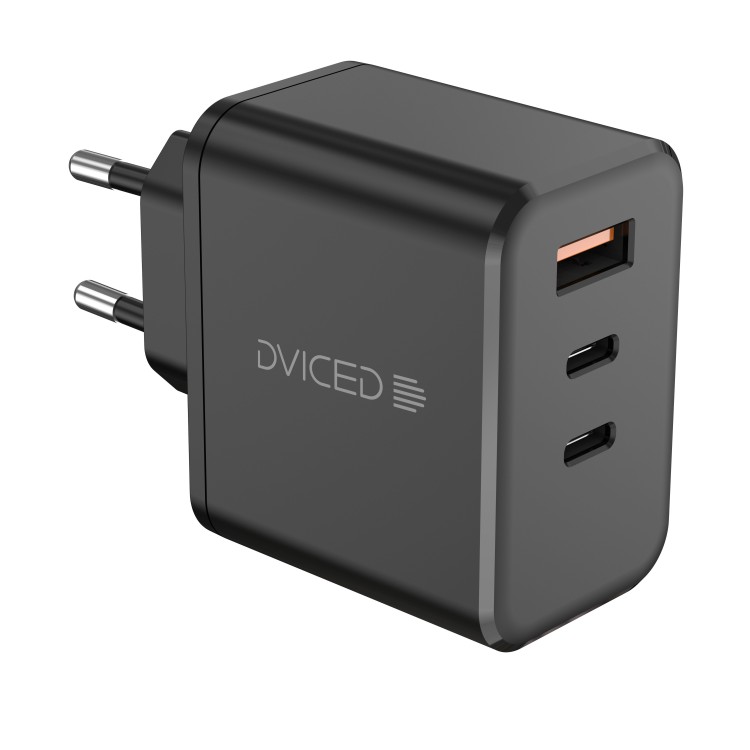 Dviced Wall charger 140W GaN 2C1A EU Black адаптер артикул DV221014