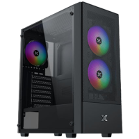 Xigmatek Hero II Air 3F ATX кутия без захранване черен