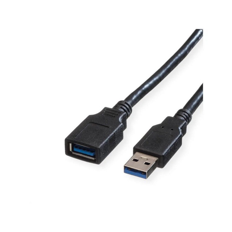 USB 3.2 Gen 1 кабел, A - A, M/F, черен, 0.8 м 11.02.8977 артикул 11.02.8977