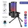 FIFINE A8V RGB настолен микрофон черен артикул FIFINE-A8V