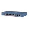 HIKVISION 10-портов суич, 8 -PoE порт 10/100 + 2x Gigabit uplink, Unmanaged, 60W, 300m DS-3E0310HP-E артикул DS-3E0310HP-E