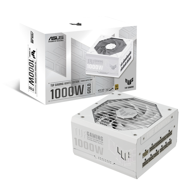 Asus Tuf Gaming 1000W 80 Plus Gold PCIe 5.0 захранване за компютър бял артикул 90YE00S5-B0NA00