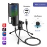 FIFINE K669 PRO2 RGB настолен микрофон черен артикул FIFINE-K669PRO2