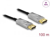 DisplayPort към DisplayPort 8K активен оптичен кабел 100 метра Delock