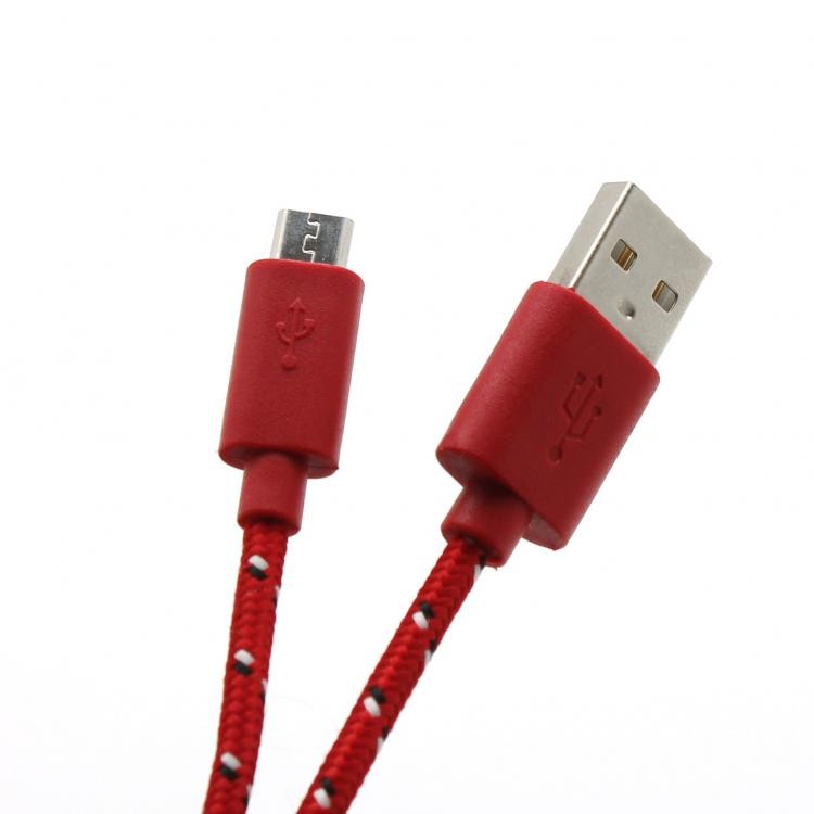 USB кабел, Type A - Micro B, M/M, червен 1.0 м артикул CP01-04-002R