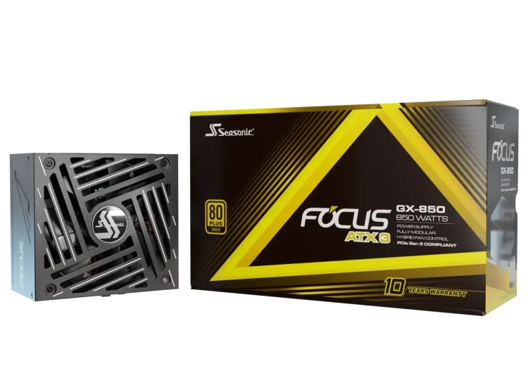 SeaSonic Focus GX-850 850W ATX 3.1 PCIe 5.0 захранване артикул FOCUS-GX-850-V4 SeaSonic Focus GX-850 850W ATX 3.1 PCIe 5.0 захранване артикул FOCUS-GX-850-V4