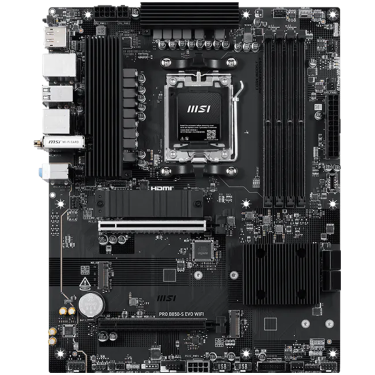 MSI Pro B850-S Evo Wi-Fi дънна платка артикул PRO_B850-S_EVO_WIFI MSI Pro B850-S Evo Wi-Fi дънна платка артикул PRO_B850-S_EVO_WIFI