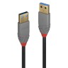 LINDY Кабел USB 3.2, Type A-A, M/M, Anthra Line, черен, 2.0 м LNY-36752 артикул LNY-36752