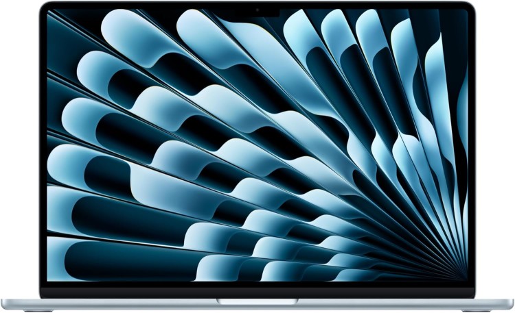 Apple MacBook Air 15 2025, 15.3" Apple M4 10-core CPU, 10-core GPU 16GB 256GB Sky Blue лаптоп артикул MC7A4ZE/A