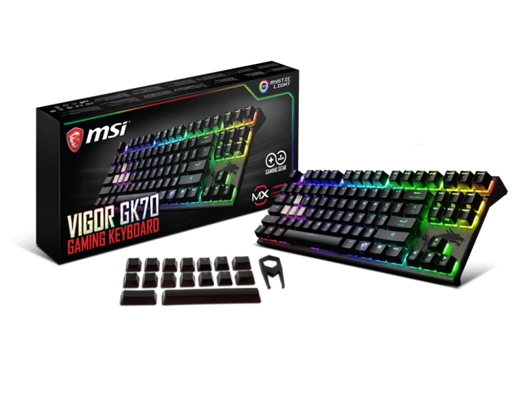 MSI VIGOR GK70 US GAMING RGB геймърска клавиатура артикул MSI VIGOR GK70 US GAMING RGB