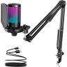 FIFINE A6T RGB микрофон със стойка черен артикул FIFINE-A6T