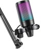 FIFINE A6T RGB микрофон със стойка черен артикул FIFINE-A6T