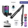 FIFINE A6T RGB микрофон със стойка черен артикул FIFINE-A6T
