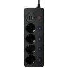 Разклонител 4 гнезда, 2 х USB F, 2 x USB-C 1.8м бял артикул 17965