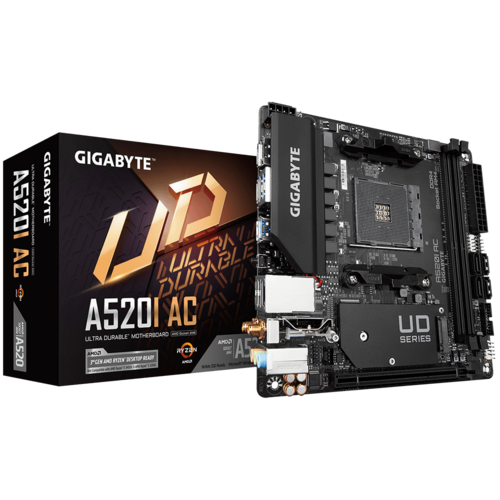 Gigabyte A520I AC AM4 дънна платка артикул A520I AC