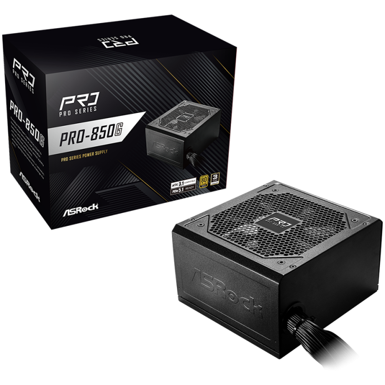 Asrock PRO-850G 850W 80 Plus Gold захранване артикул PRO-850G