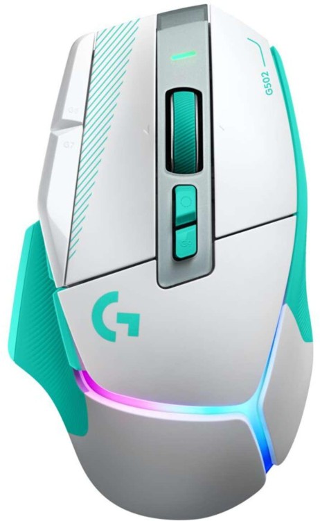 Logitech G502 X PLUS LIGHTSPEED Mint - безжична геймърска мишка с RGB подсветка артикул 910-007819
