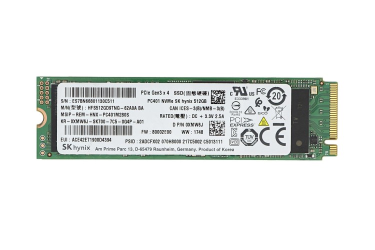 SK Hynix SC401 256GB M.2 2280 SSD SATA III SSD диск втора употреба артикул HFS256G39TNH