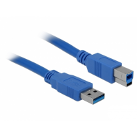 Delock USB към USB B кабел 3 метра син