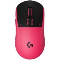 Logitech G PRO X3 SUPERSTRIKE - безжична геймърска мишка Magenta Eclipse с Haptic Trigger