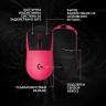 Logitech G PRO X3 SUPERSTRIKE - безжична геймърска мишка Magenta Eclipse с Haptic Trigger артикул 910-007827