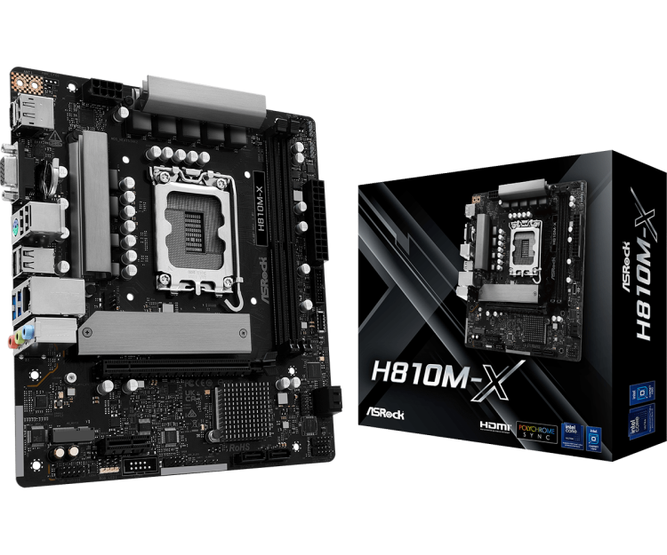 Asrock H810M-X mATX дънна платка артикул 90-MXBS4-A0UAYZ