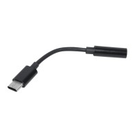 USB Type C към 3.5mm адаптер черен