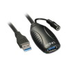 USB 3.0 активен удължител с усилвател 10 метра артикул LNY-43156