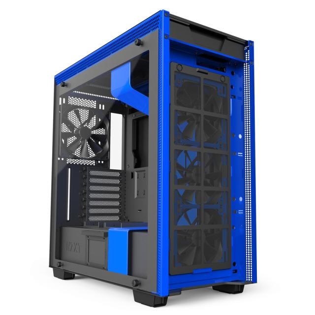 NZXT H700i Smart Matte черен/син кутия за компютър артикул NZXT-CASE-H700W-BL