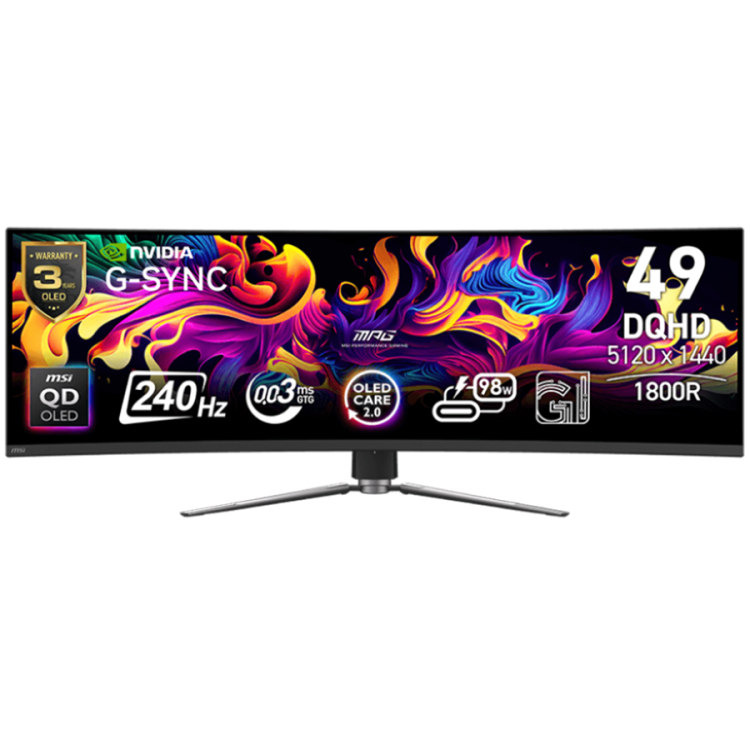 MSI MPG 491CQPX 49" QD-OLED монитор черен артикул MPG_491CQPX_QD-OLED MSI MPG 491CQPX 49" QD-OLED монитор черен артикул MPG_491CQPX_QD-OLED