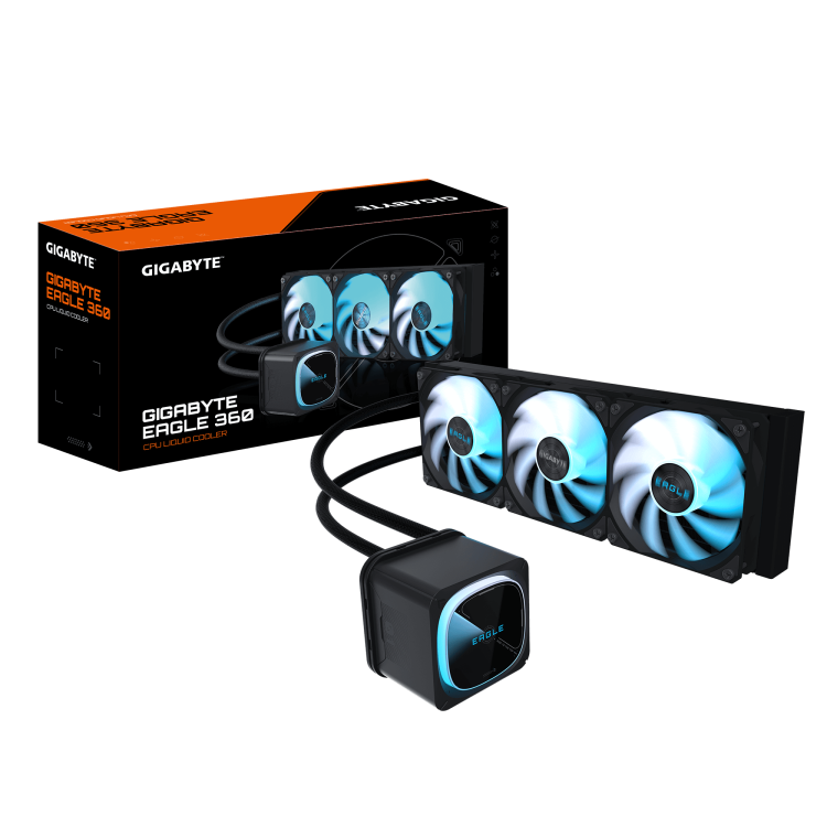 Gigabyte Eagle 360 водно охлаждане за процесор черен артикул GA-GP-EAGLE-360