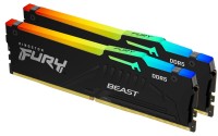 Kingston FURY Beast RGB 64GB DDR5 6000MHz памет черен Kingston FURY Beast RGB 64GB DDR5 6000MHz памет черен