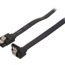 SATA III кабел за данни 0.45 метра black 90 degree артикул sata-Quality-90