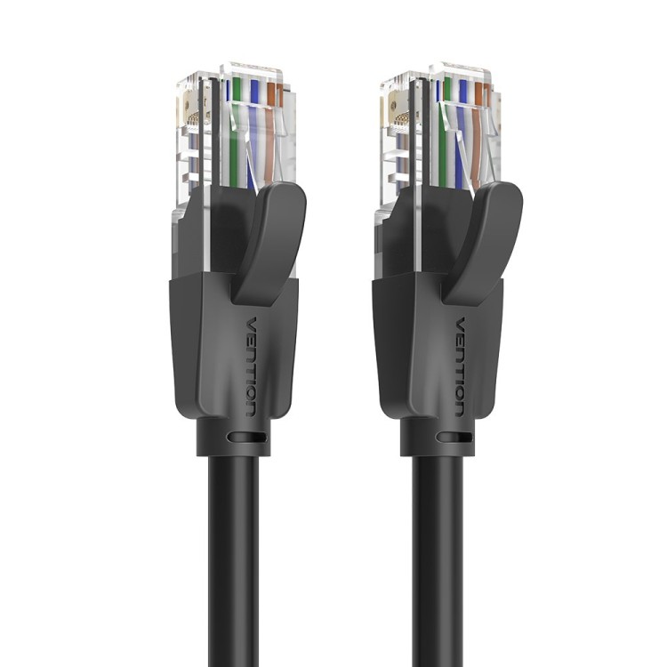 мрежови кабел LAN UTP Cat.6 Patch cable 5 метра черен артикул IBEBJ