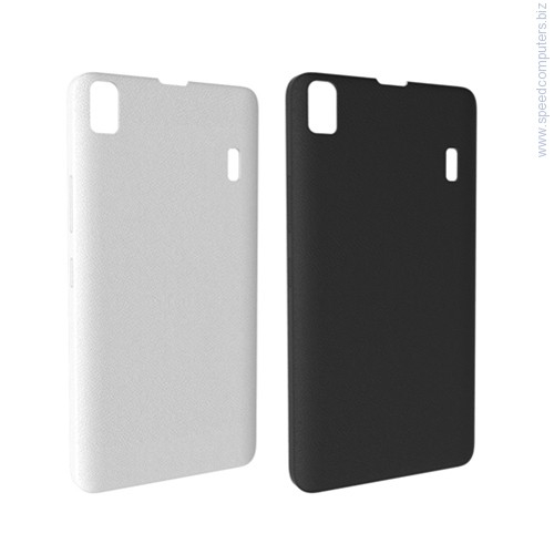 Lenovo A7000 Leather Back Cover бял заден капак за смартфон артикул BACK COVER A7000 WHITE LENOVO