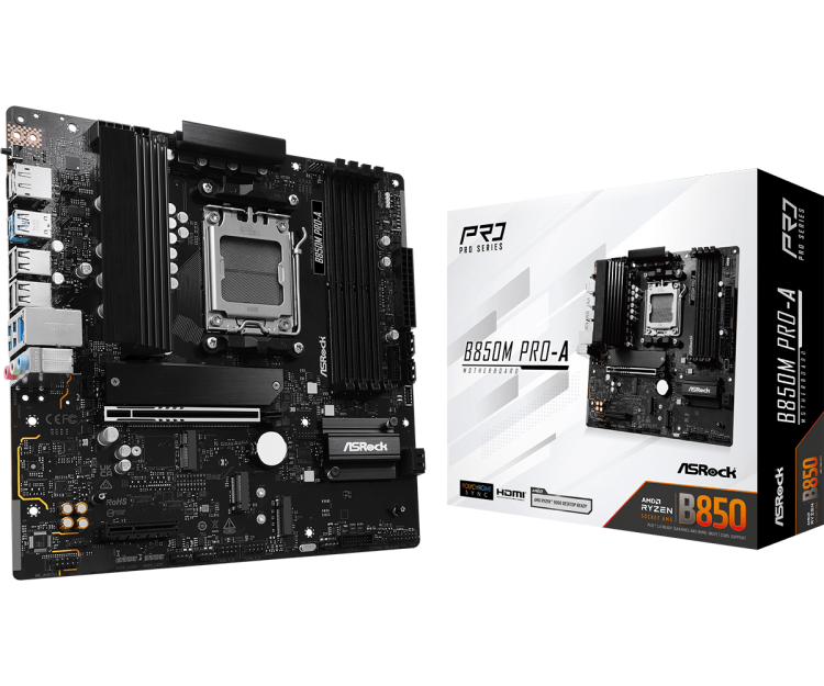 Asrock B850M Pro-A mATX дънна платка артикул 90-MXBR8-A0UAYZ