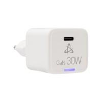 Адаптер зарядно, POWER HOME, 1x USB Type C, 30W, бял HC-30